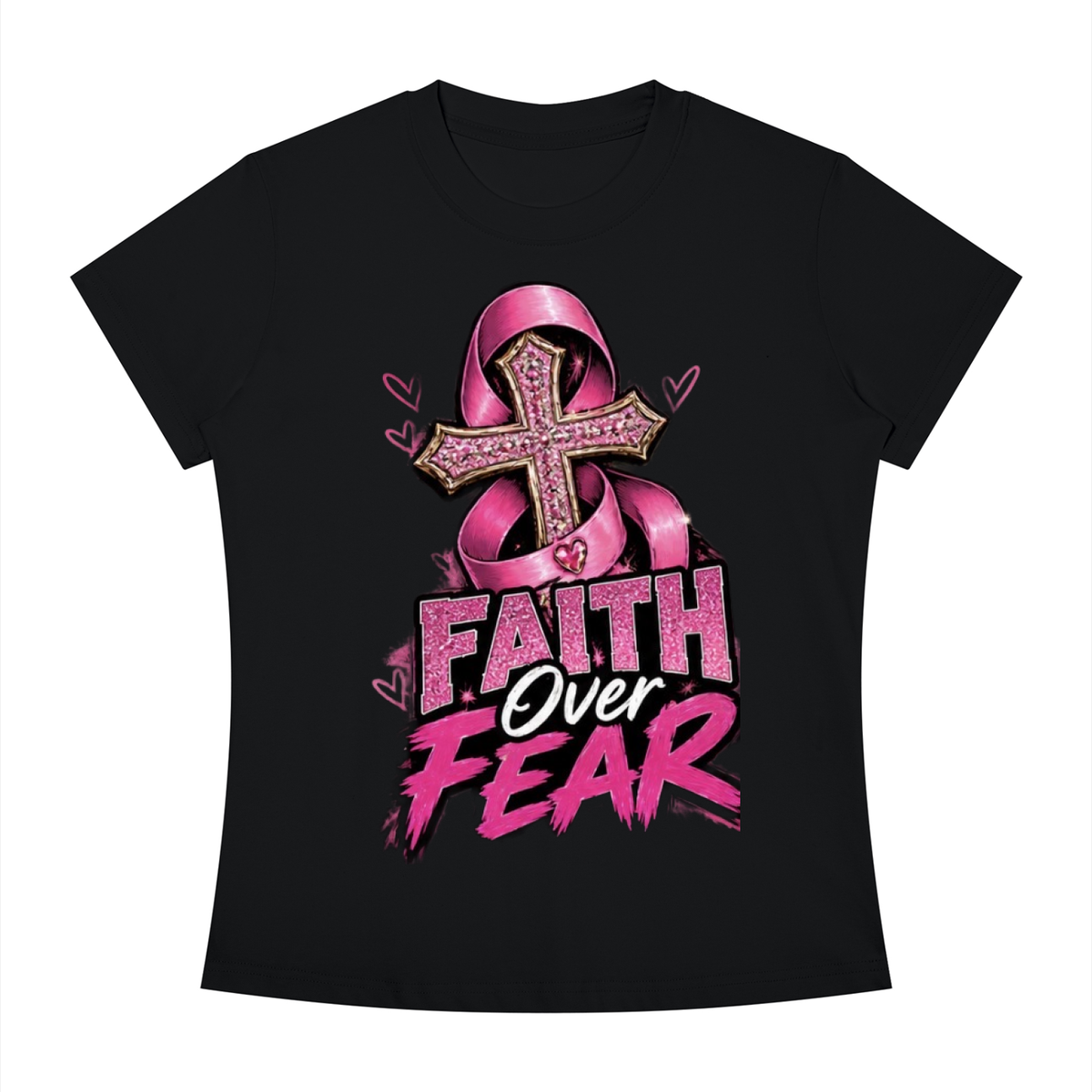 Breast cancer over Fear  T-Shirt